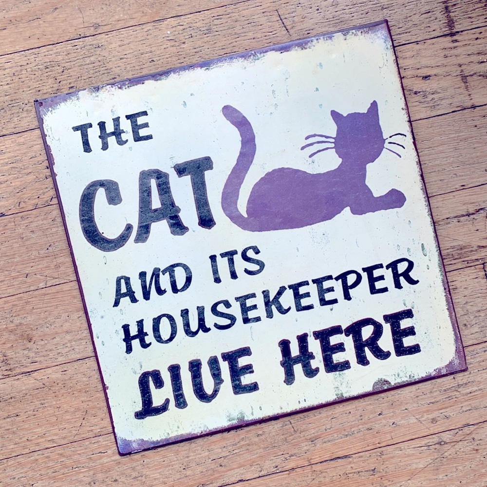 Cat lover metal sign🐈😻😹🐈‍⬛